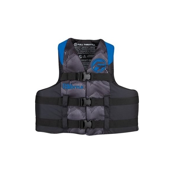 Full Throttle Vest-4Xl/7Xl Blue Nylon, No 112200-500-110-22 112200-500-110-22 - main